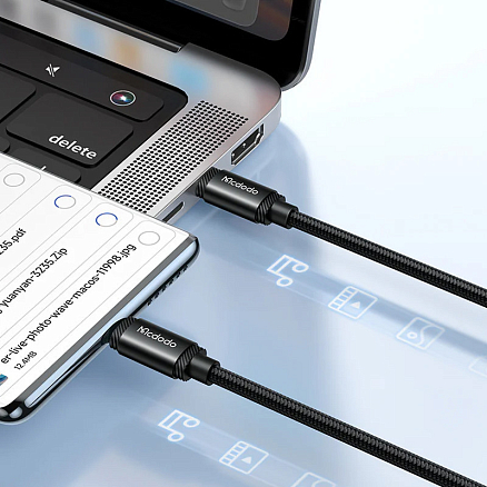 Кабель McDodo CA-3680 UB Type-C - USB Type-C (1.2 м, черный)
