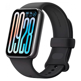Фитнес-браслет Xiaomi Smart Band 9 Pro M2401B1 (серый, с черным силиконовым ремешком, международная версия)