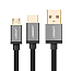 Кабель USB - MicroUSB, Type-C 1,5 м 2.4A Ugreen US196 черный