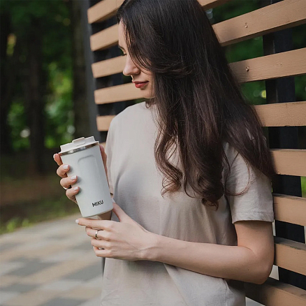 Термокружка Miku TH-MG-510 510 мл белая