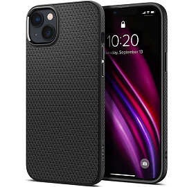 Чехол для iPhone 14 Plus гелевый Spigen Liquid Air матовый черный
