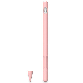 Чехол для Apple Pencil 1 силиконовый Tech-Protect Smooth розовый