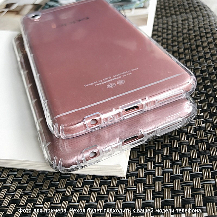 Чехол для Huawei P Smart 2019, Honor 10 Lite гелевый с загибом на экран Costa Line прозрачный