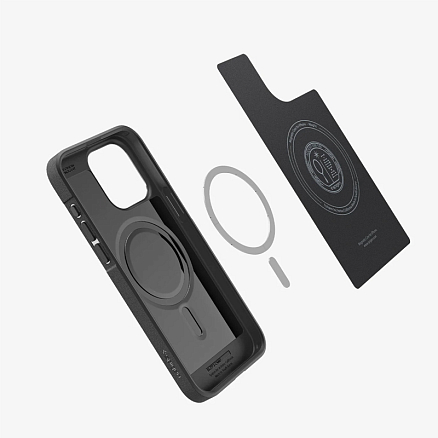 Чехол для iPhone 15 Pro гелевый Spigen Core Armor MagFit матовый черный