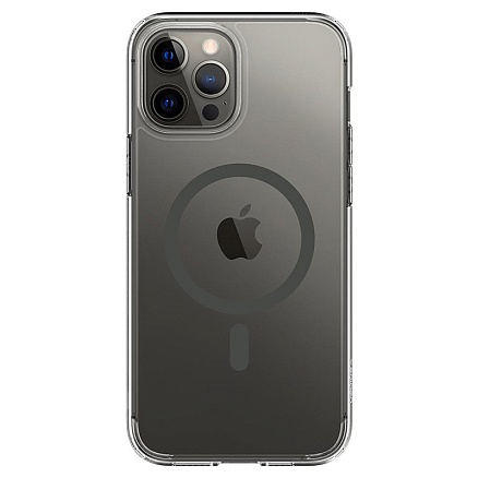 Чехол для iPhone 12 Pro Max гибридный Spigen Ultra Hybrid MagSafe прозрачно-серый
