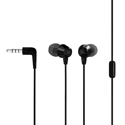 Наушники JBL C50HI вакуумные с микрофоном черные