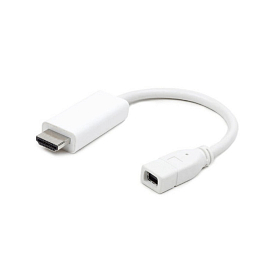 Переходник HDMI - Mini DisplayPort (папа - мама) 16 см Cablexpert белый