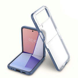 Чехол для Samsung Galaxy Z Flip 4 гелевый Spigen Cyrill Color Brick прозрачно-голубой