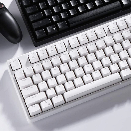 Клавиатура беспроводная Bluetooth Royal Kludge RK87 RK Red механическая с подсветкой игровая белая