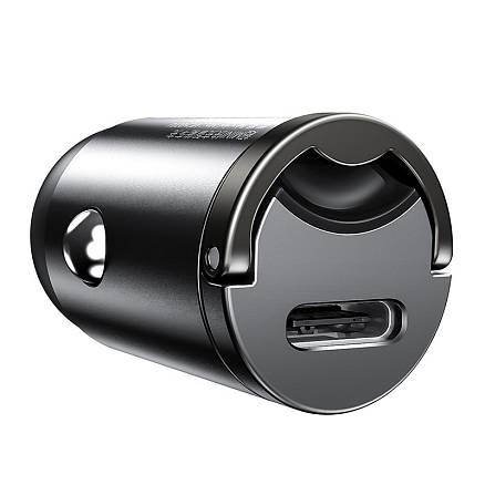 Зарядное устройство автомобильное Type-C 5А 30W Baseus Tiny Star Mini PPS (быстрая зарядка PD 3.0, QC 3.0) серое