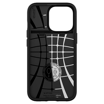 Чехол для iPhone 13 Pro гибридный со слотом для карты Spigen Slim Armor CS черный