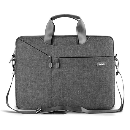 Сумка для ноутбука до 15,6 дюйма WiWU City серая