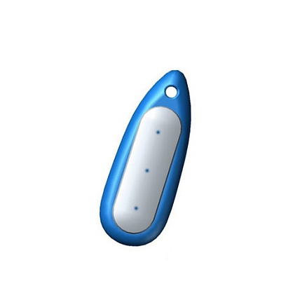 Чехол кулон для Xiaomi Mi Band силиконовый голубой