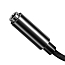 Переходник Lightning - 3,5 мм (папа - мама) 15 см Baseus L3.5 черный