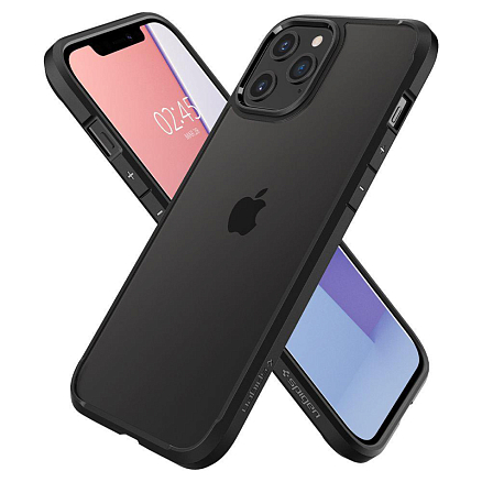 Чехол для iPhone 12 Pro Max гибридный Spigen Ultra Hybrid прозрачно-черный матовый