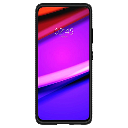 Чехол для Samsung Galaxy S21 Ultra гелевый Spigen Rugged Armor черный