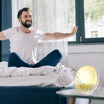 Световой будильник с радио Nova Sunrise & Sunset