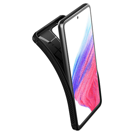 Чехол для Samsung Galaxy A53 гелевый Spigen SGP Rugged Armor черный
