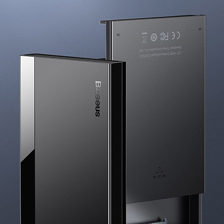 Корпус для внешнего жесткого диска 2.5 дюйма Type-C USB 3.1 Gen 1 с кабелем Baseus Full Speed черный