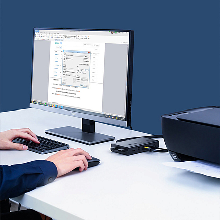 KVM переключатель на 4 компьютера HDMI, USB 2.0 Ugreen CM293 черный