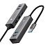 USB 3.0 HUB (разветвитель) на 3 порта USB 3.0 и 2 порта USB 2.0 Baseus Cube серый