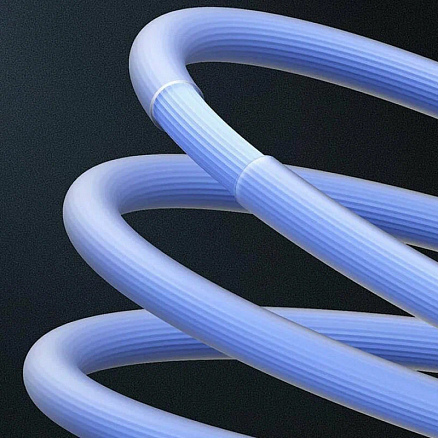 Кабель USB - Lightning для зарядки iPhone 2 м 2.4A Baseus CoolPlay CAKW000503 синий