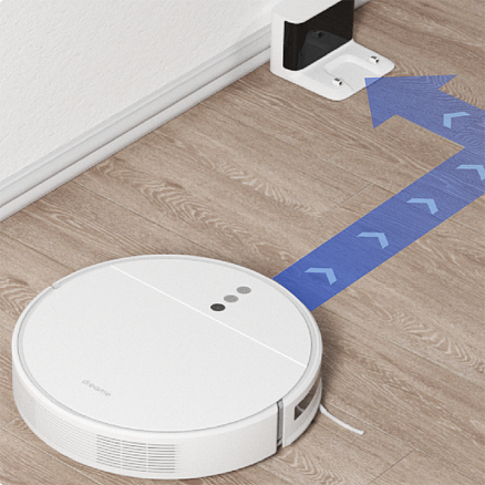 Робот-пылесос с влажной уборкой Dreame Robot Vacuum F9 белый