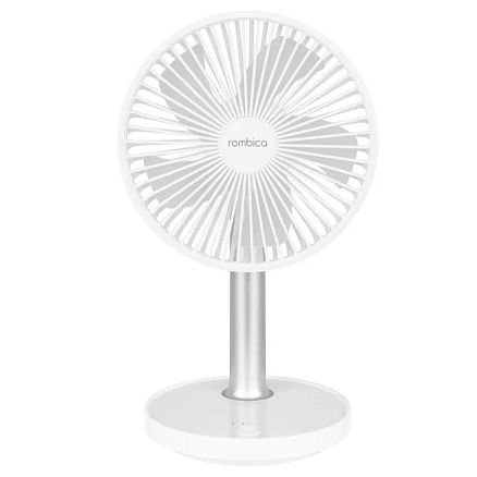 Вентилятор портативный настольный Rombica Flow Aura белый
