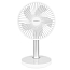 Вентилятор портативный настольный Rombica Flow Aura белый