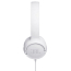 Наушники JBL Tune 500 накладные с микрофоном складные белые