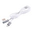 Кабель USB - Lightning для зарядки iPhone с угловым USB 1 м 2.1A Remax Emperor серебристый