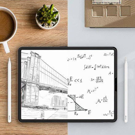Пленка защитная для iPad Pro 12.9 2020, 2021, 2022 на экран Spigen Paper Touch матовая