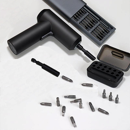 Электроотвертка Xiaomi Mi Cordless Screwdriver (DZN4019TW) 12 в 1 черная