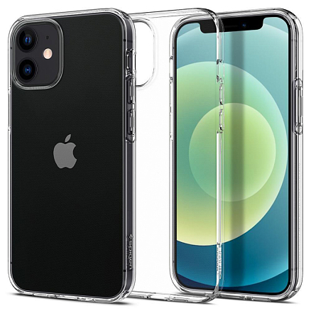 Чехол для iPhone 12 Mini гелевый ультратонкий Spigen Liquid Crystal прозрачный