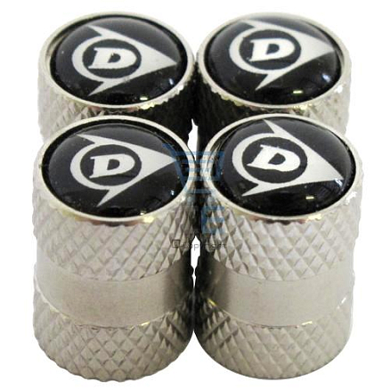 Колпачки на ниппель автомобильные Dunlop D-41775 4 шт. серебристые