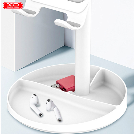 Подставка для телефона или планшета с зеркалом XO C42 серебристая