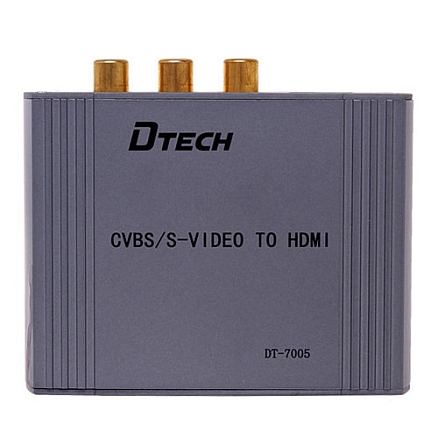Преобразователь S-Video и 3RCA в HDMI Dtech DT-7005