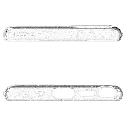 Чехол для Samsung Galaxy Note 20 гелевый с блестками Spigen Liquid Crystal Glitter прозрачный