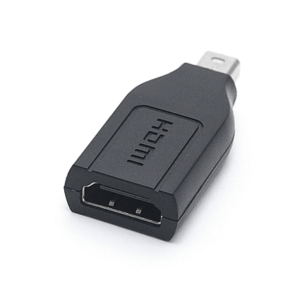 Переходник Mini DisplayPort - HDMI (папа - мама) компактный черный