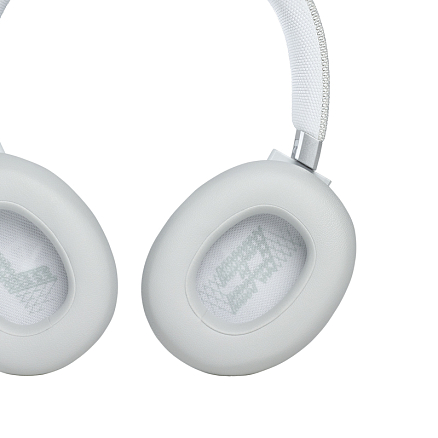 Наушники беспроводные Bluetooth JBL Live 660NC полноразмерные с микрофоном и активным шумоподавлением белые