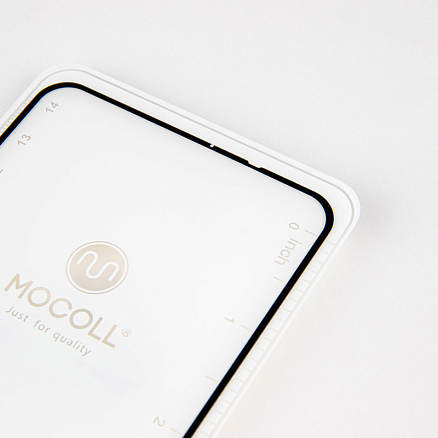 Защитное стекло для Xiaomi Redmi Note 8 Pro на весь экран противоударное Mocoll Storm 2.5D черное