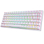 Клавиатура беспроводная Bluetooth Royal Kludge RK84 RK Red механическая с подсветкой игровая белая