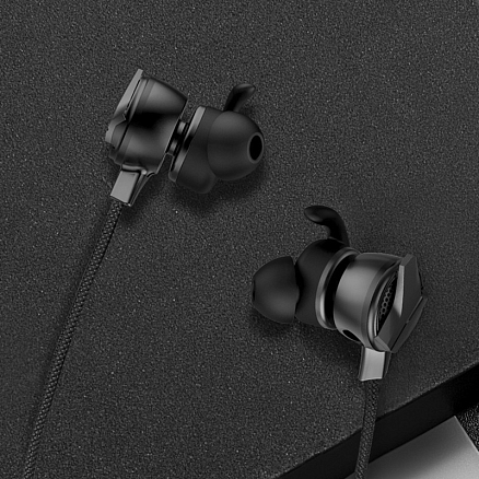 Наушники Baseus Gamo С15 в разъем Type-C вакуумные с микрофоном игровые черные