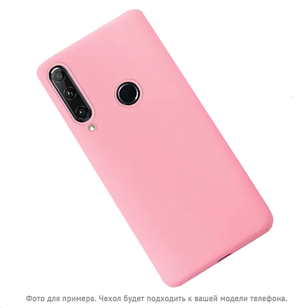 Чехол для Huawei P30 силиконовый CASE Matte розовый