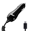 Зарядное устройство автомобильное 1A с MicroUSB кабелем 1,2 м Deppa 22105 черное