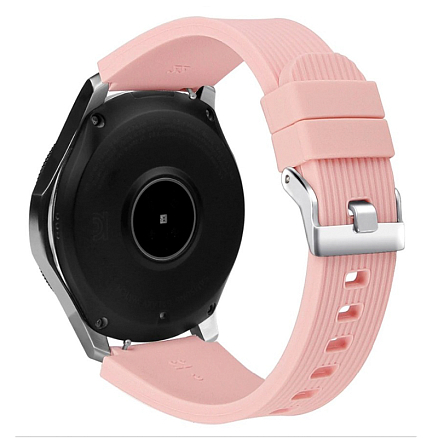 Ремешок-браслет для Samsung Galaxy Watch 46 мм, Gear S3 силиконовый Nova Flexible розовый