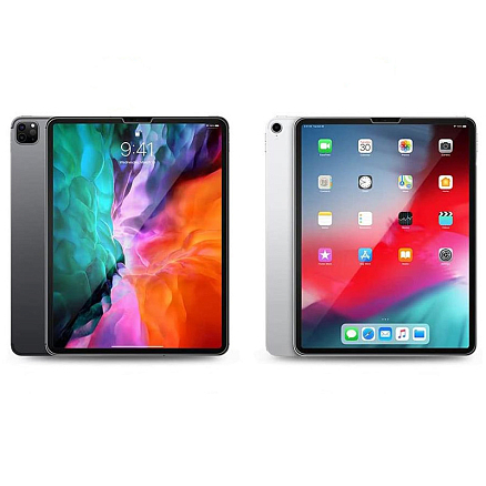 Защитное стекло для iPad Pro 12.9 2020, 2021 на экран противоударное Spigen Glas.TR Slim прозрачное