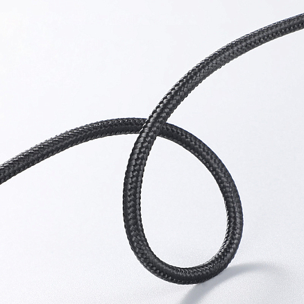 Кабель USB - Lightning для зарядки iPhone 1 м 2.4А плетеный Baseus Horizontal TZ черный