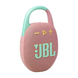 Портативная колонка JBL Clip 5 с защитой от воды мятно-розовая