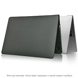 Чехол для Apple MacBook Pro 13 Touch Bar A1706, A1989, A2159, A2251, A2289, A2338, Pro 13 A1708 пластиковый тонкий WiWU iKavlar зеленый